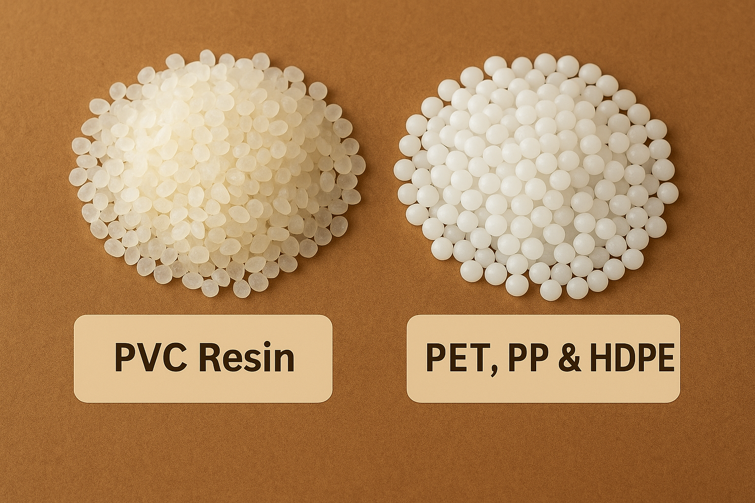PVC Resin, PET, PP & HDPE